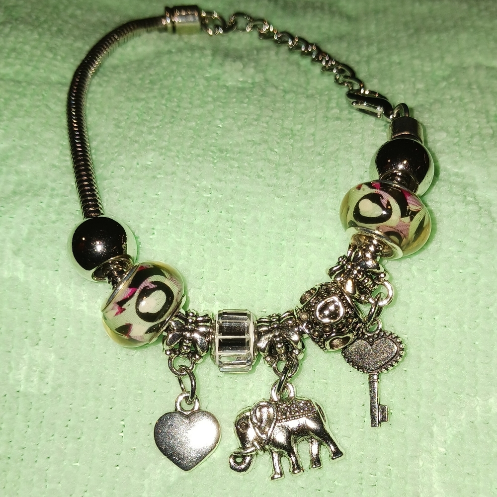 Elephant Charm Bracelet